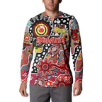 Personalised Swans AFL Celebrating 50 Years of Naidoc Button Sweatshirt NAIDOC Week 2025 Aboriginal