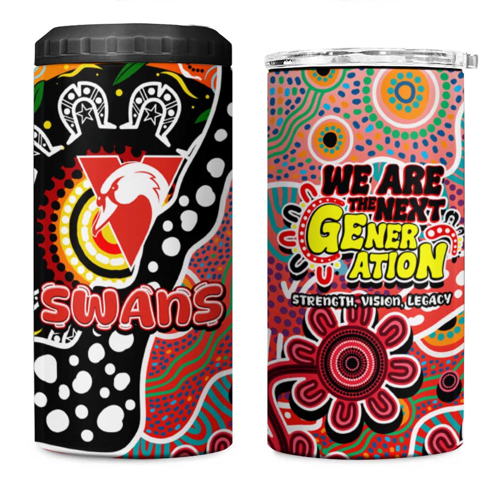 Swans AFL Celebrating 50 Years of Naidoc 4 in 1 Can Cooler Tumbler NAIDOC Week 2025 Aboriginal