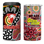 Swans AFL Celebrating 50 Years of Naidoc 4 in 1 Can Cooler Tumbler NAIDOC Week 2025 Aboriginal