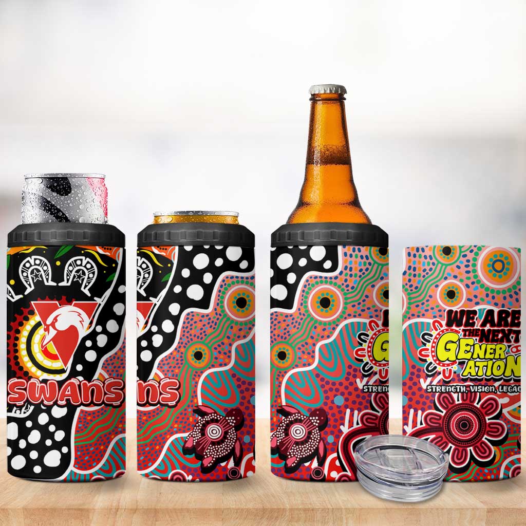 Swans AFL Celebrating 50 Years of Naidoc 4 in 1 Can Cooler Tumbler NAIDOC Week 2025 Aboriginal