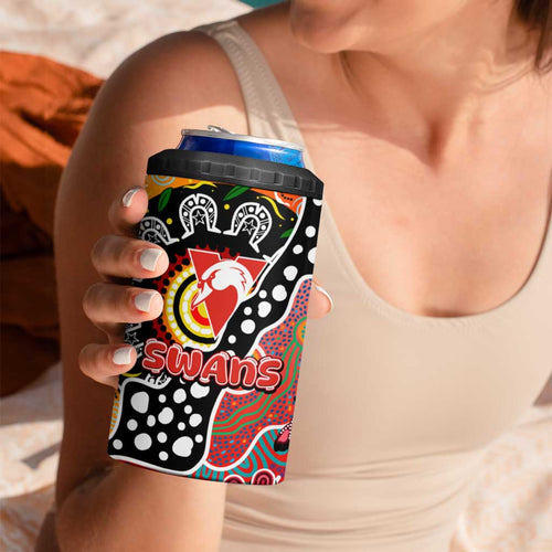 Swans AFL Celebrating 50 Years of Naidoc 4 in 1 Can Cooler Tumbler NAIDOC Week 2025 Aboriginal