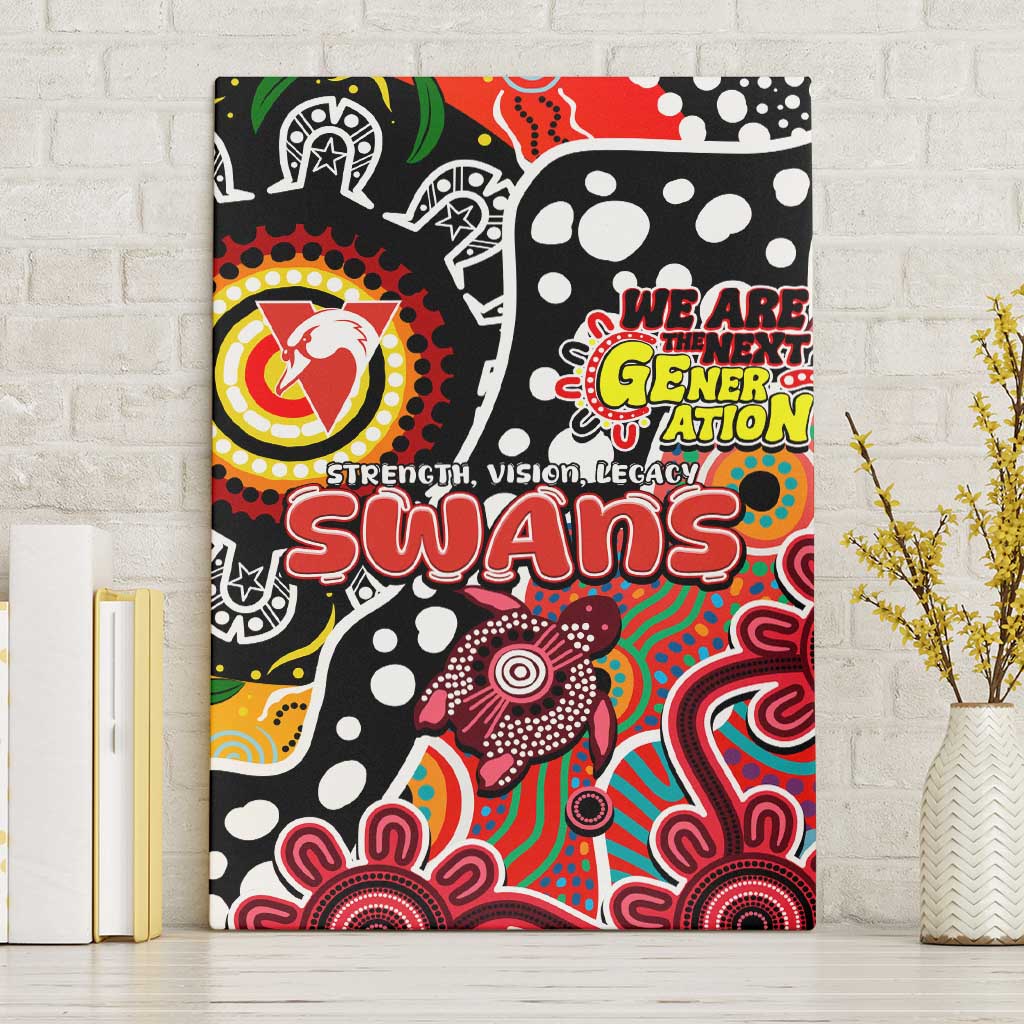 Swans AFL Celebrating 50 Years of Naidoc Canvas Wall Art NAIDOC Week 2025 Aboriginal
