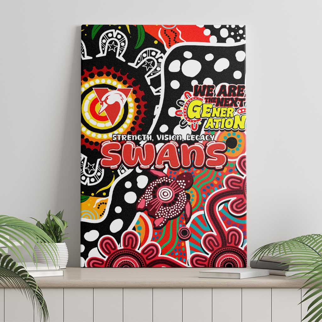 Swans AFL Celebrating 50 Years of Naidoc Canvas Wall Art NAIDOC Week 2025 Aboriginal