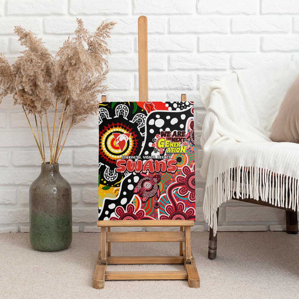 Swans AFL Celebrating 50 Years of Naidoc Canvas Wall Art NAIDOC Week 2025 Aboriginal