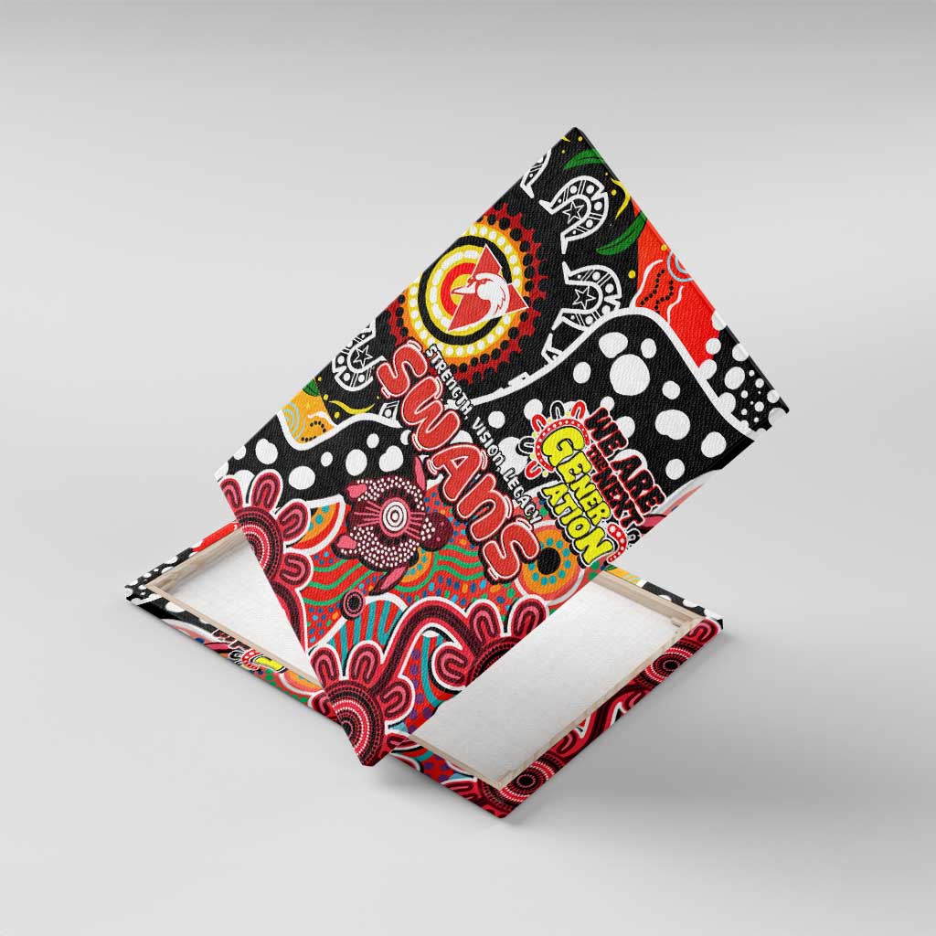 Swans AFL Celebrating 50 Years of Naidoc Canvas Wall Art NAIDOC Week 2025 Aboriginal