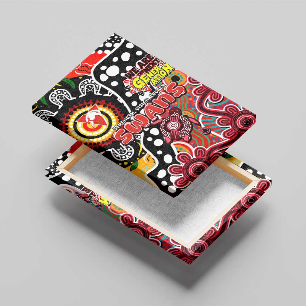 Swans AFL Celebrating 50 Years of Naidoc Canvas Wall Art NAIDOC Week 2025 Aboriginal