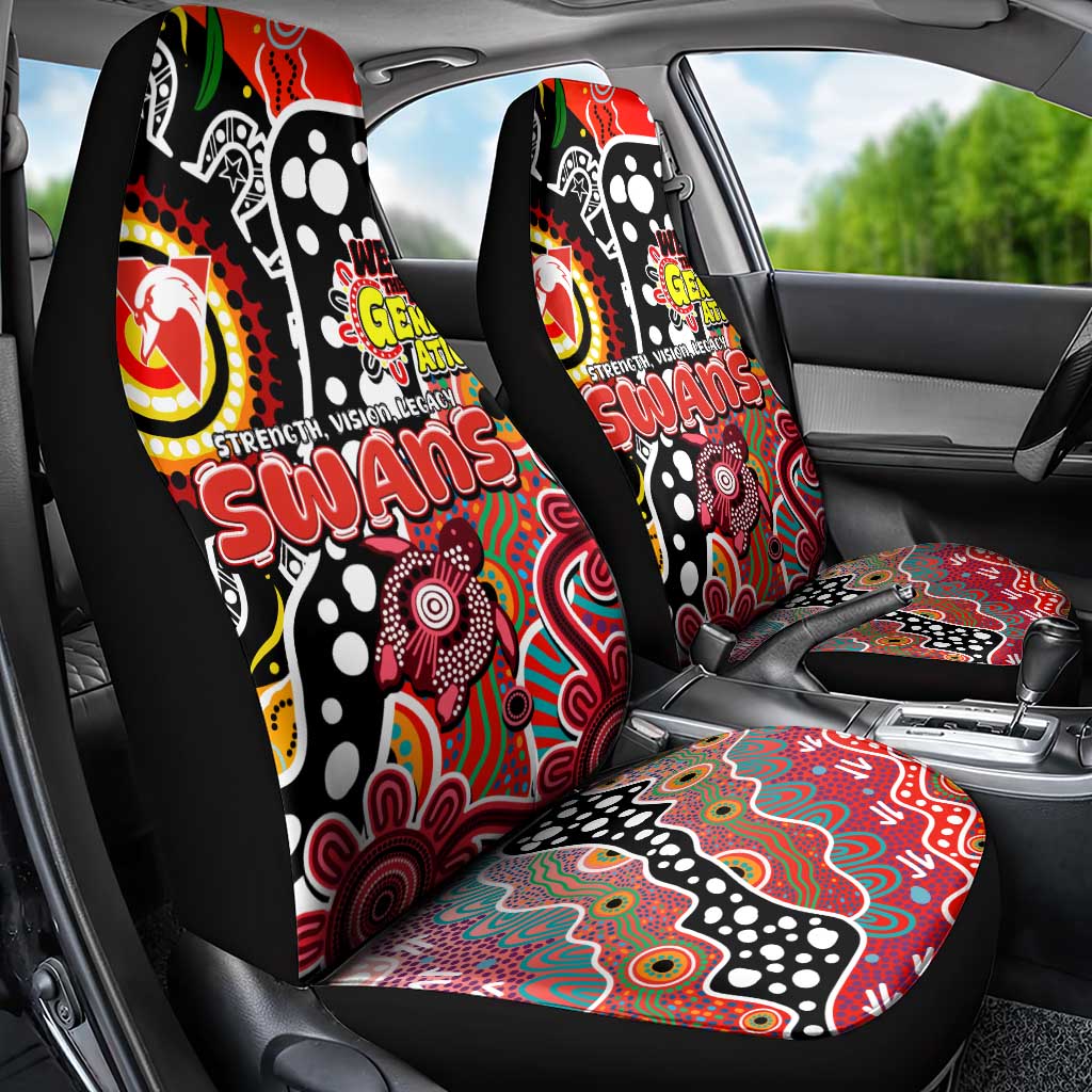 Swans AFL Celebrating 50 Years of Naidoc Car Seat Cover NAIDOC Week 2025 Aboriginal