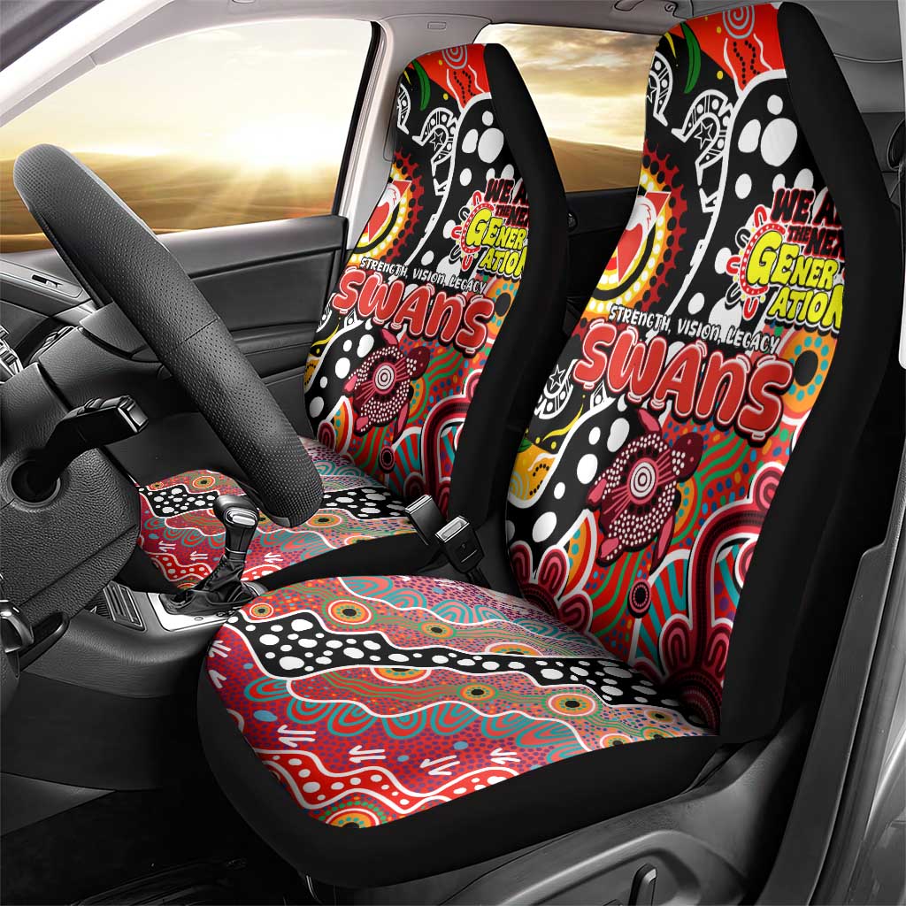 Swans AFL Celebrating 50 Years of Naidoc Car Seat Cover NAIDOC Week 2025 Aboriginal