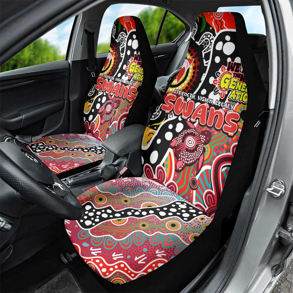 Swans AFL Celebrating 50 Years of Naidoc Car Seat Cover NAIDOC Week 2025 Aboriginal