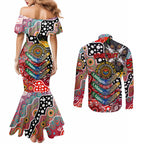 Personalised Swans AFL Celebrating 50 Years of Naidoc Couples Matching Mermaid Dress and Long Sleeve Button Shirt NAIDOC Week 2025 Aboriginal