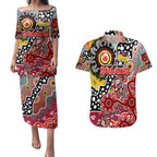 Personalised Swans AFL Celebrating 50 Years of Naidoc Couples Matching Puletasi and Hawaiian Shirt NAIDOC Week 2025 Aboriginal