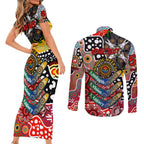 Personalised Swans AFL Celebrating 50 Years of Naidoc Couples Matching Short Sleeve Bodycon Dress and Long Sleeve Button Shirt NAIDOC Week 2025 Aboriginal
