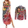 Personalised Swans AFL Celebrating 50 Years of Naidoc Couples Matching Summer Maxi Dress and Long Sleeve Button Shirt NAIDOC Week 2025 Aboriginal