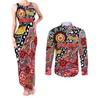 Personalised Swans AFL Celebrating 50 Years of Naidoc Couples Matching Tank Maxi Dress and Long Sleeve Button Shirt NAIDOC Week 2025 Aboriginal