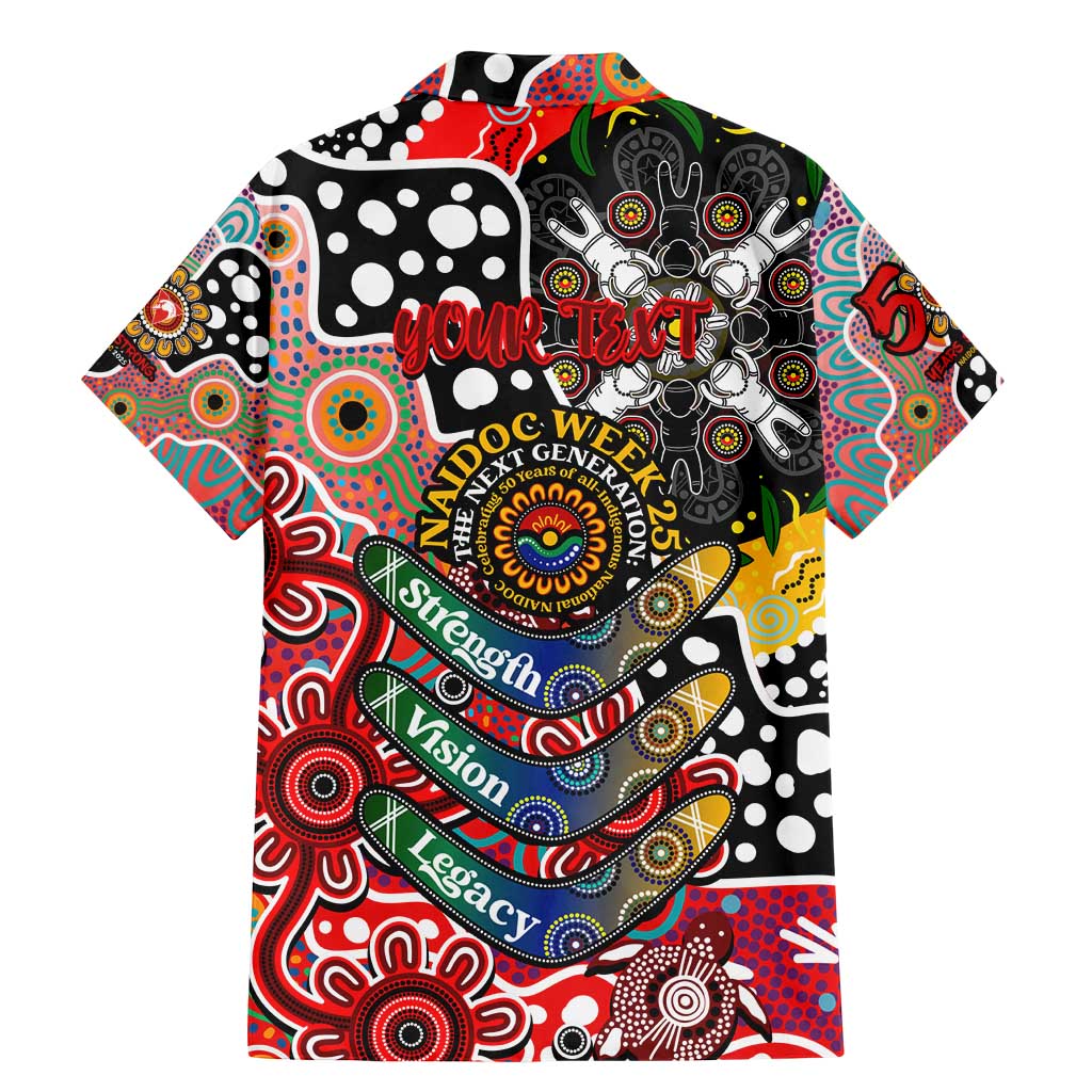 Personalised Swans AFL Celebrating 50 Years of Naidoc Family Matching Mermaid Dress and Hawaiian Shirt NAIDOC Week 2025 Aboriginal