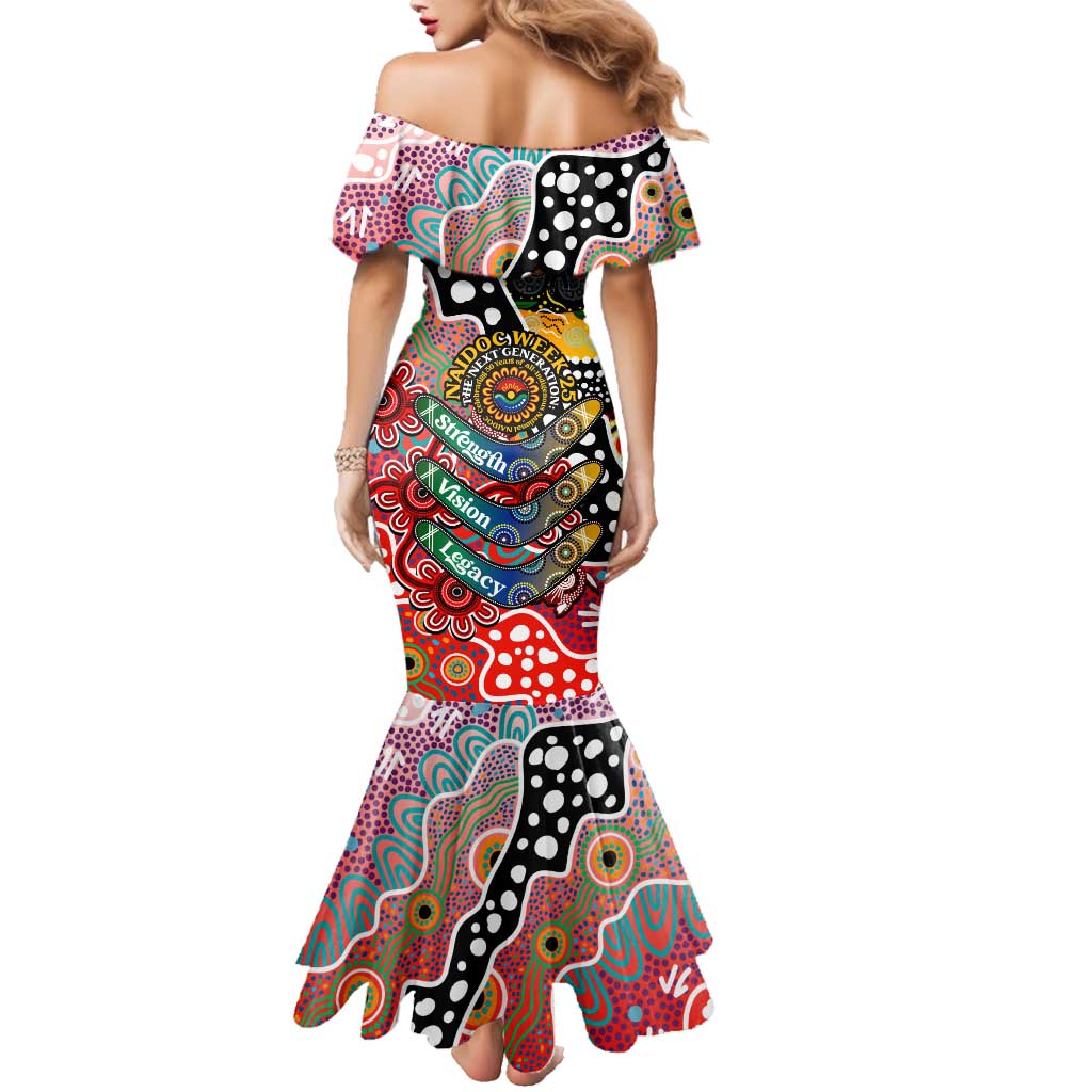 Personalised Swans AFL Celebrating 50 Years of Naidoc Family Matching Mermaid Dress and Hawaiian Shirt NAIDOC Week 2025 Aboriginal