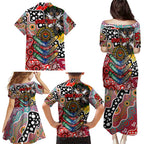 Personalised Swans AFL Celebrating 50 Years of Naidoc Family Matching Puletasi and Hawaiian Shirt NAIDOC Week 2025 Aboriginal