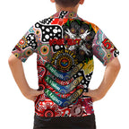 Personalised Swans AFL Celebrating 50 Years of Naidoc Family Matching Short Sleeve Bodycon Dress and Hawaiian Shirt NAIDOC Week 2025 Aboriginal