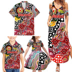 Personalised Swans AFL Celebrating 50 Years of Naidoc Family Matching Summer Maxi Dress and Hawaiian Shirt NAIDOC Week 2025 Aboriginal