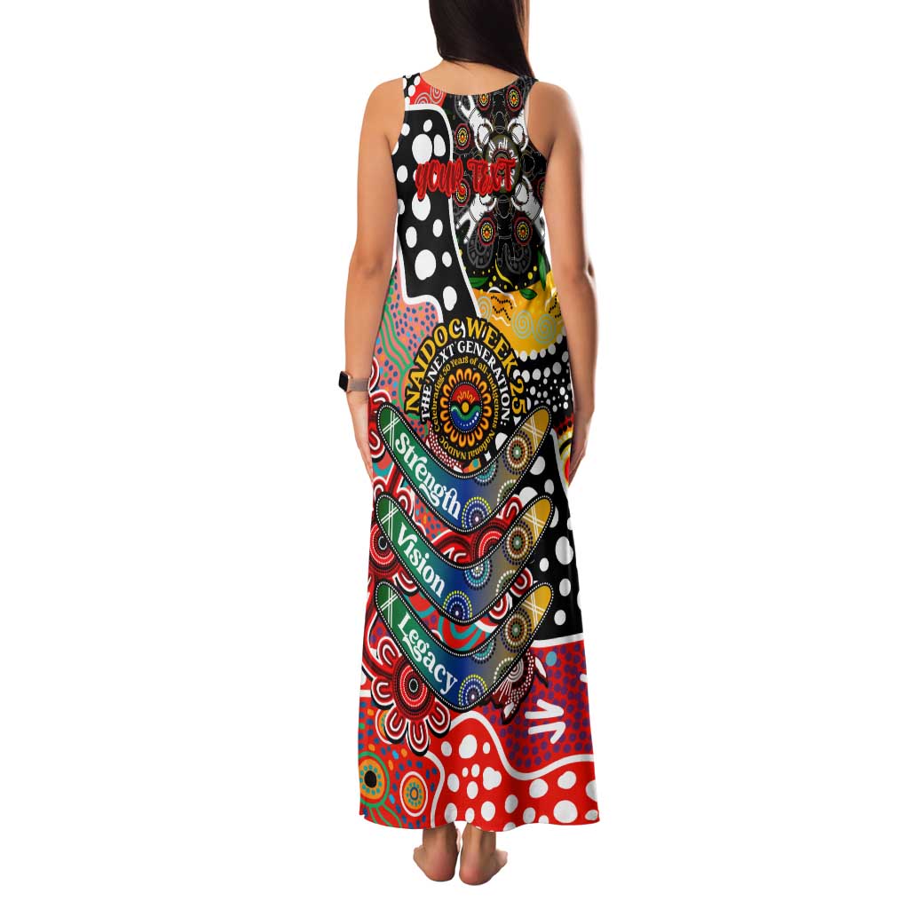 Personalised Swans AFL Celebrating 50 Years of Naidoc Family Matching Tank Maxi Dress and Hawaiian Shirt NAIDOC Week 2025 Aboriginal