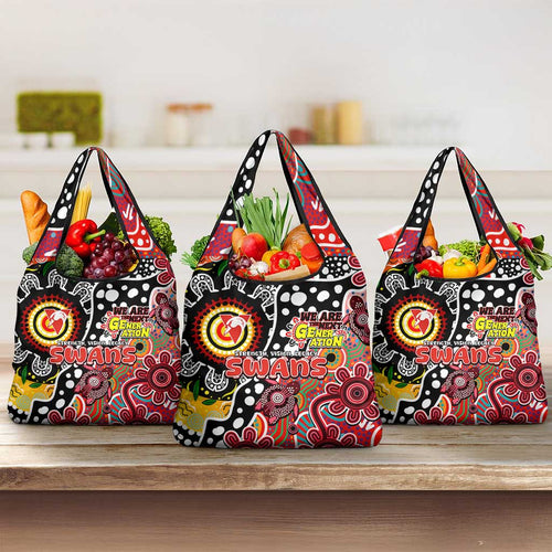 Swans AFL Celebrating 50 Years of Naidoc Grocery Bag NAIDOC Week 2025 Aboriginal