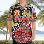 Personalised Swans AFL Celebrating 50 Years of Naidoc Hawaiian Shirt NAIDOC Week 2025 Aboriginal