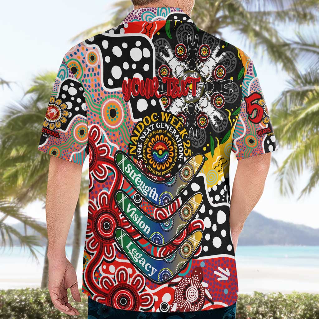 Personalised Swans AFL Celebrating 50 Years of Naidoc Hawaiian Shirt NAIDOC Week 2025 Aboriginal