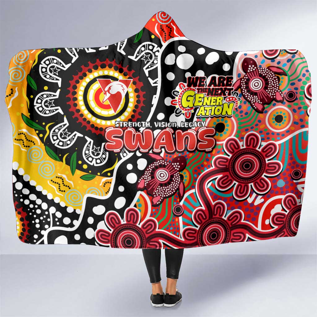 Swans AFL Celebrating 50 Years of Naidoc Hooded Blanket NAIDOC Week 2025 Aboriginal