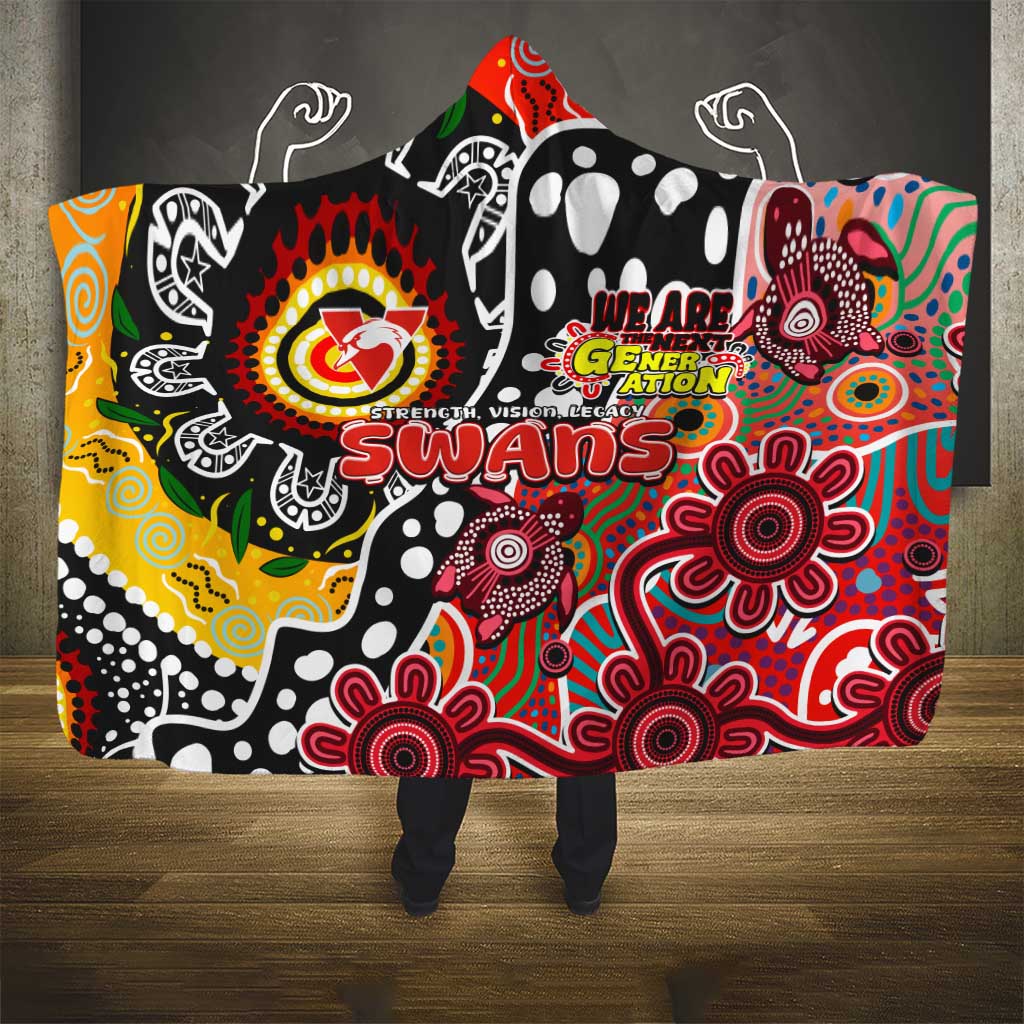 Swans AFL Celebrating 50 Years of Naidoc Hooded Blanket NAIDOC Week 2025 Aboriginal