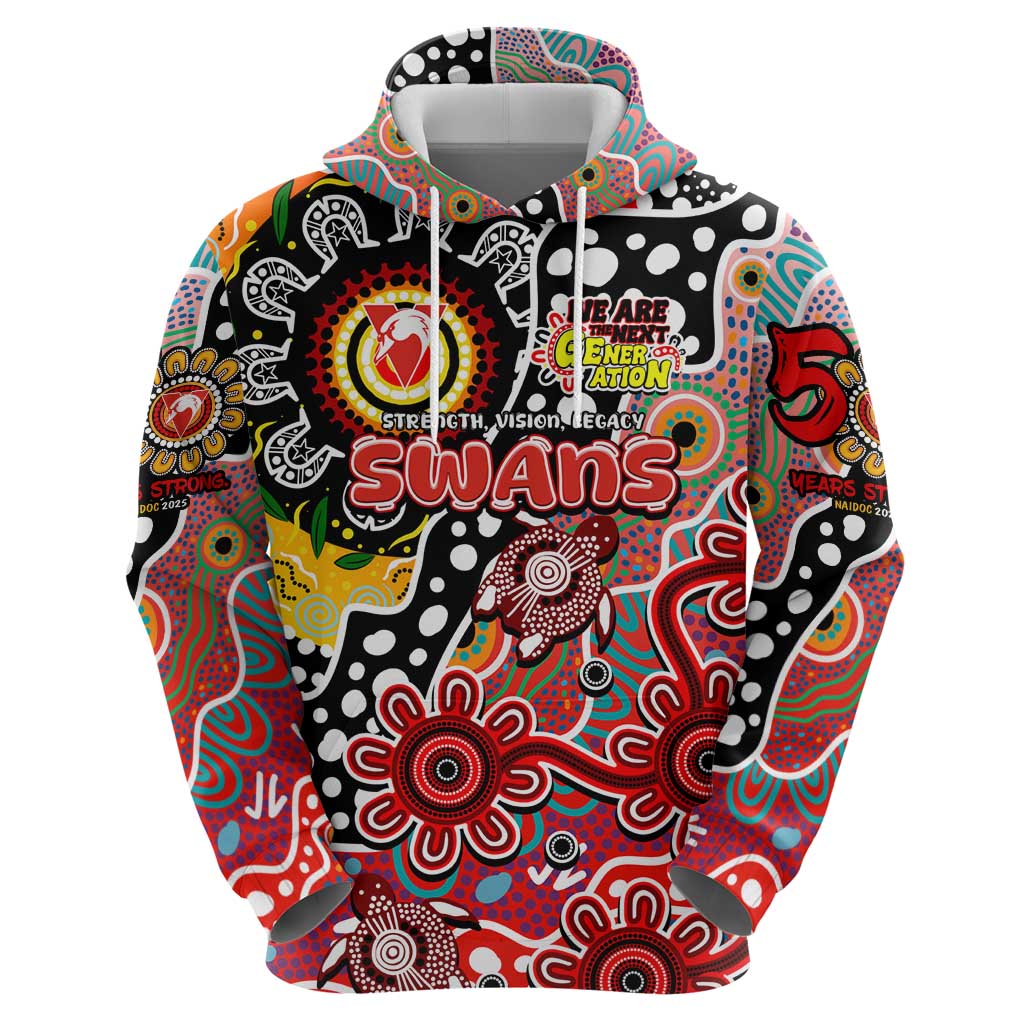 Personalised Swans AFL Celebrating 50 Years of Naidoc Hoodie NAIDOC Week 2025 Aboriginal