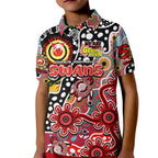 Personalised Swans AFL Celebrating 50 Years of Naidoc Kid Polo Shirt NAIDOC Week 2025 Aboriginal