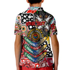 Personalised Swans AFL Celebrating 50 Years of Naidoc Kid Polo Shirt NAIDOC Week 2025 Aboriginal