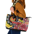 Swans AFL Celebrating 50 Years of Naidoc Leather Tote Bag NAIDOC Week 2025 Aboriginal