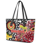 Swans AFL Celebrating 50 Years of Naidoc Leather Tote Bag NAIDOC Week 2025 Aboriginal