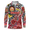 Personalised Swans AFL Celebrating 50 Years of Naidoc Long Sleeve Polo Shirt NAIDOC Week 2025 Aboriginal