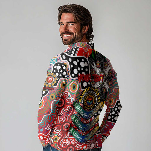 Personalised Swans AFL Celebrating 50 Years of Naidoc Long Sleeve Polo Shirt NAIDOC Week 2025 Aboriginal