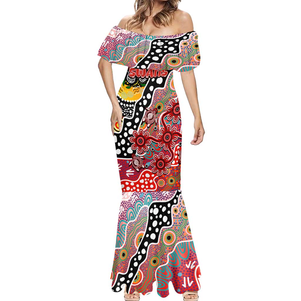 Personalised Swans AFL Celebrating 50 Years of Naidoc Mermaid Dress NAIDOC Week 2025 Aboriginal