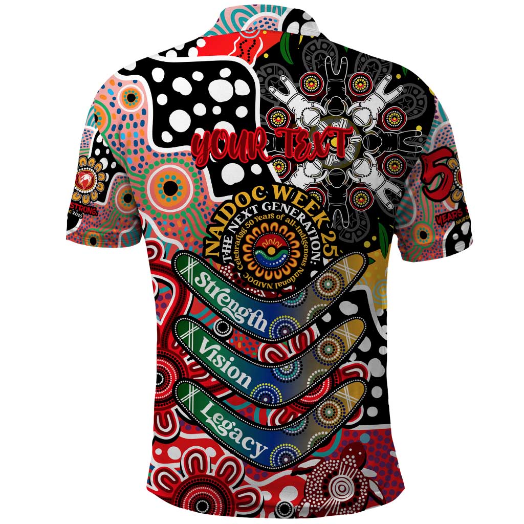 Personalised Swans AFL Celebrating 50 Years of Naidoc Polo Shirt NAIDOC Week 2025 Aboriginal