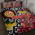 Swans AFL Celebrating 50 Years of Naidoc Quilt Bed Set NAIDOC Week 2025 Aboriginal