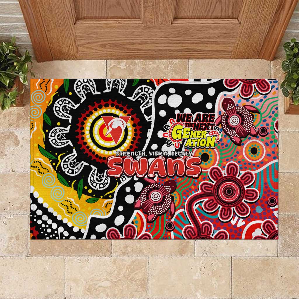 Swans AFL Celebrating 50 Years of Naidoc Rubber Doormat NAIDOC Week 2025 Aboriginal