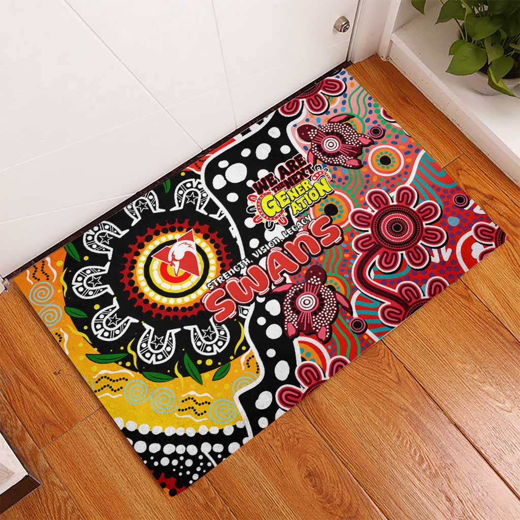Swans AFL Celebrating 50 Years of Naidoc Rubber Doormat NAIDOC Week 2025 Aboriginal