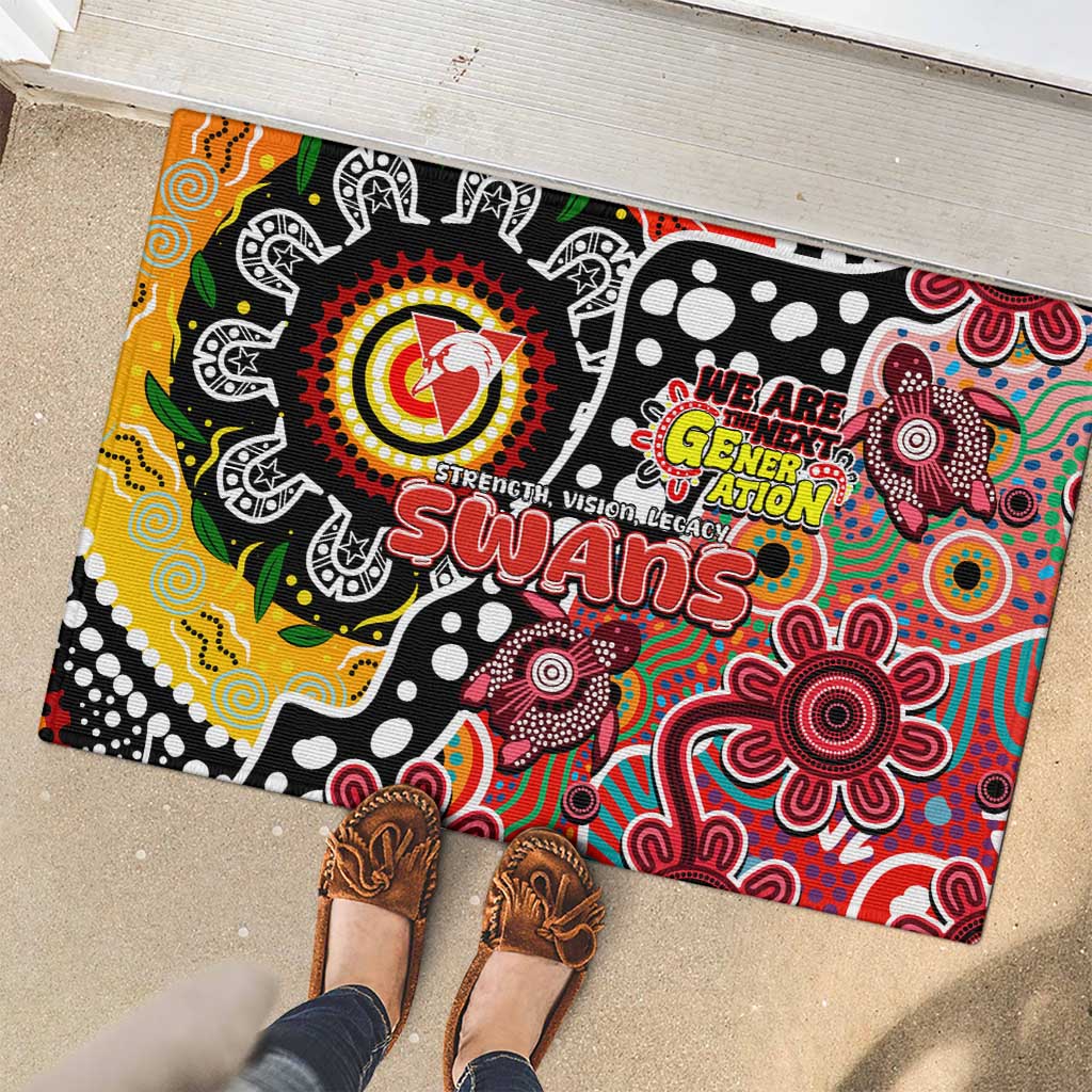 Swans AFL Celebrating 50 Years of Naidoc Rubber Doormat NAIDOC Week 2025 Aboriginal