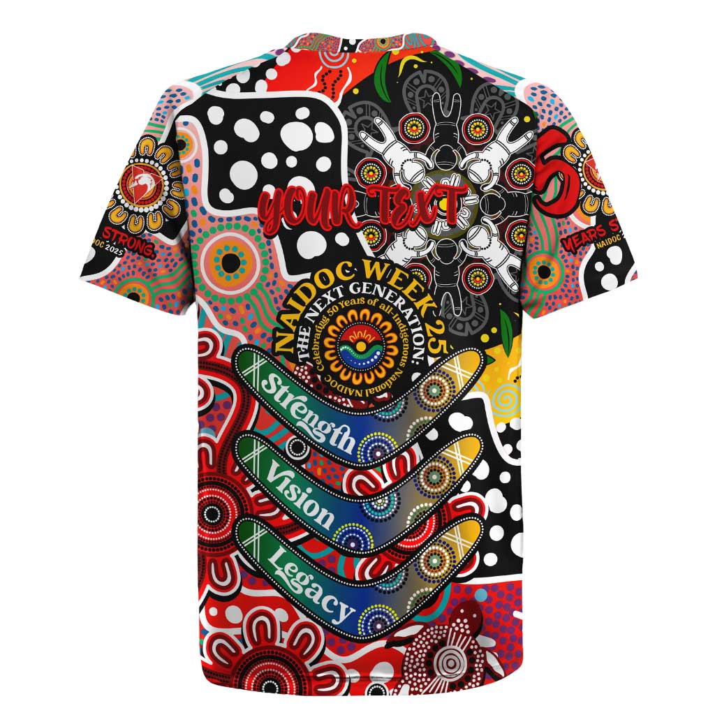 Personalised Swans AFL Celebrating 50 Years of Naidoc Rugby Jersey NAIDOC Week 2025 Aboriginal