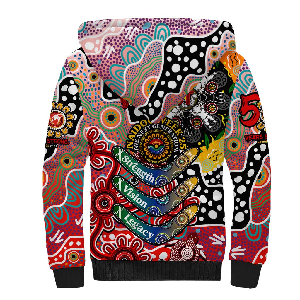 Personalised Swans AFL Celebrating 50 Years of Naidoc Sherpa Hoodie NAIDOC Week 2025 Aboriginal