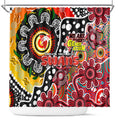 Swans AFL Celebrating 50 Years of Naidoc Shower Curtain NAIDOC Week 2025 Aboriginal