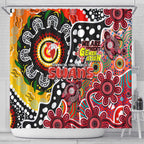 Swans AFL Celebrating 50 Years of Naidoc Shower Curtain NAIDOC Week 2025 Aboriginal