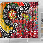 Swans AFL Celebrating 50 Years of Naidoc Shower Curtain NAIDOC Week 2025 Aboriginal