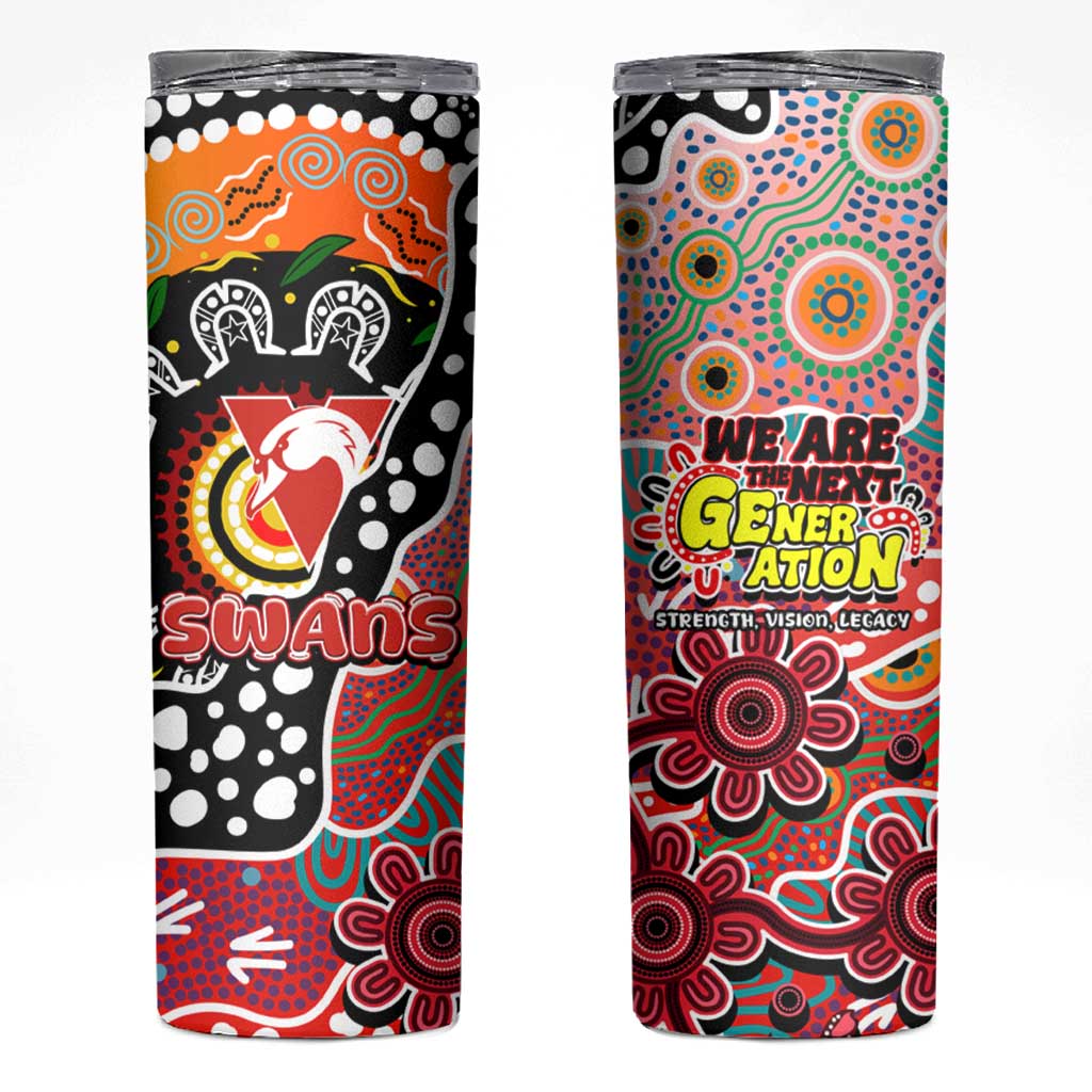 Swans AFL Celebrating 50 Years of Naidoc Skinny Tumbler NAIDOC Week 2025 Aboriginal