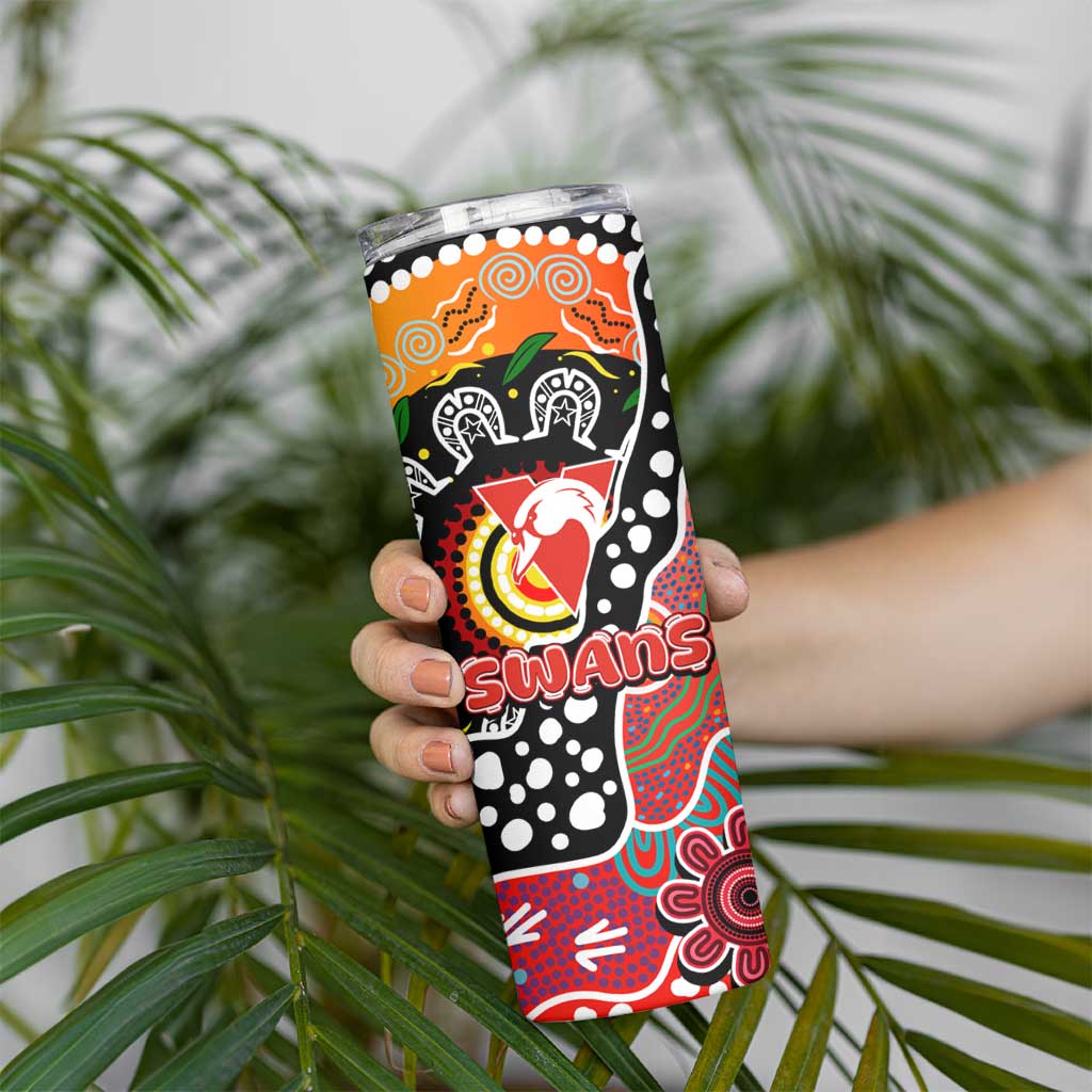 Swans AFL Celebrating 50 Years of Naidoc Skinny Tumbler NAIDOC Week 2025 Aboriginal