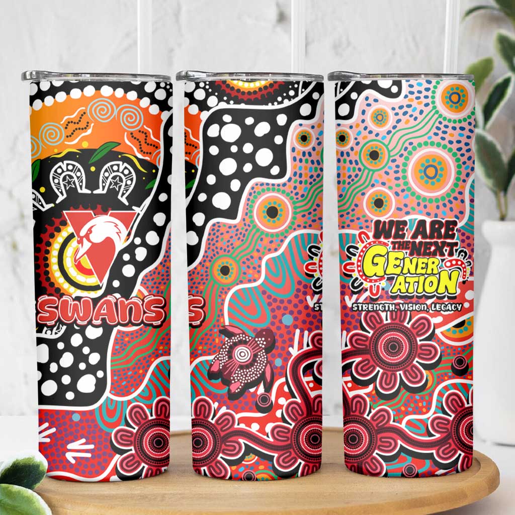 Swans AFL Celebrating 50 Years of Naidoc Skinny Tumbler NAIDOC Week 2025 Aboriginal